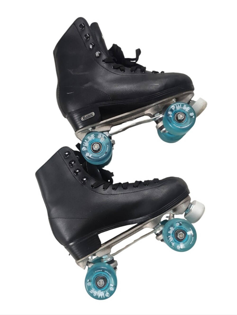 Black Chicago Leather Roller Skates Mens Sz 9